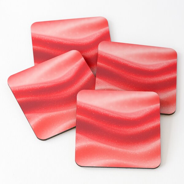 Item preview, Red Glossy Abstract Waves designed and sold by SassyArtistry.