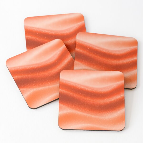 Item preview, Orange Glossy Ripples with Fine Texture designed and sold by SassyArtistry.