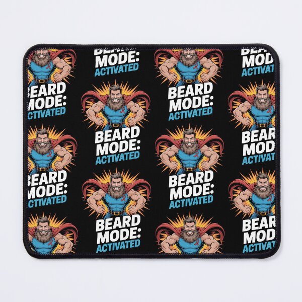 Item preview, Movember Awareness Campaign Beard Mode Activated Hero Style Power Quote Supporting Men's Health designed and sold by Self Love Studio.
