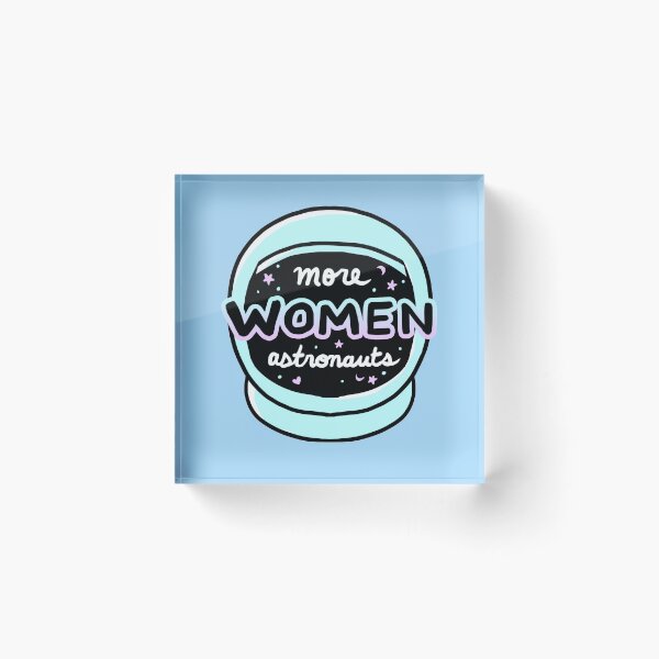 Item preview, More Women Astronauts Message (Planet Blue Background) designed and sold by catblip.