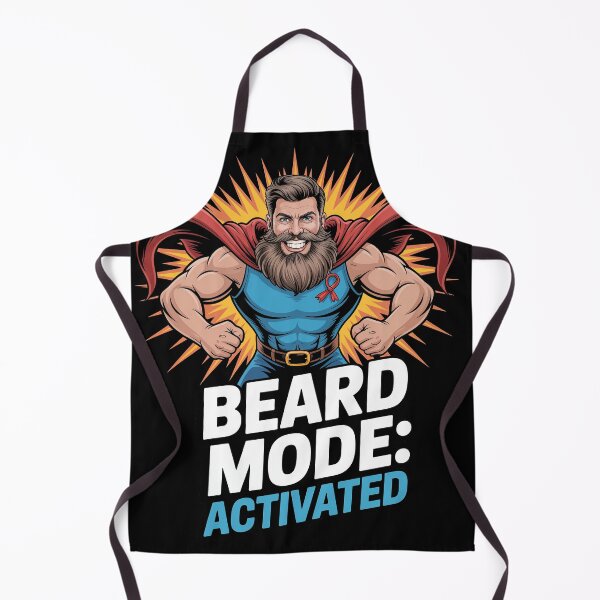 Item preview, Movember Awareness Campaign Beard Mode Activated Hero Style Power Quote Supporting Men's Health designed and sold by Self Love Studio.