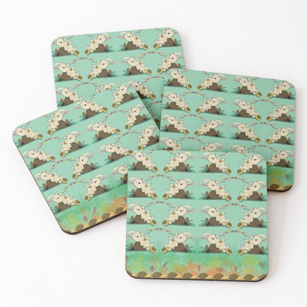 Item preview, Turtle and rabbit play together green background. designed and sold by Dechaphopearsri.