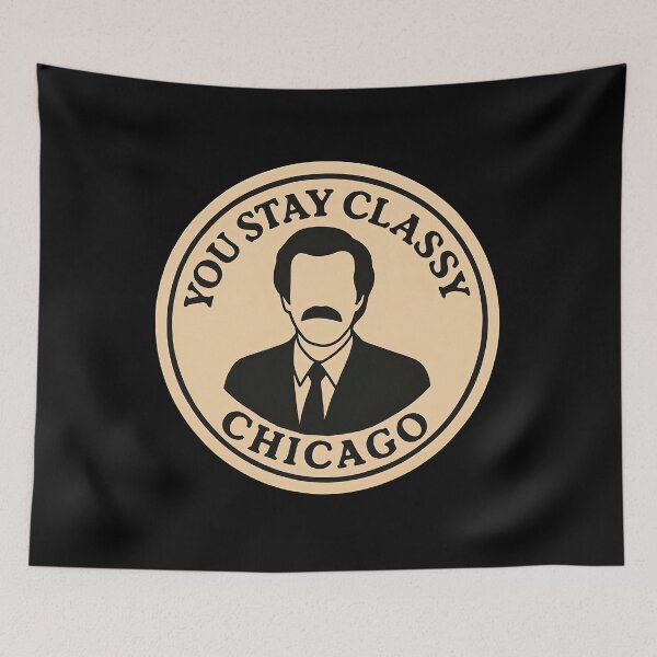 Item preview, Anchorman Inspired Retro USA Print: Chicago designed and sold by PinUpPizzazz.