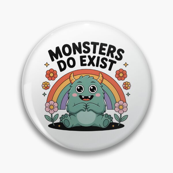 Item preview, Monsters Do Exist, Cute Kawaii Monster designed and sold by graphic-genie.