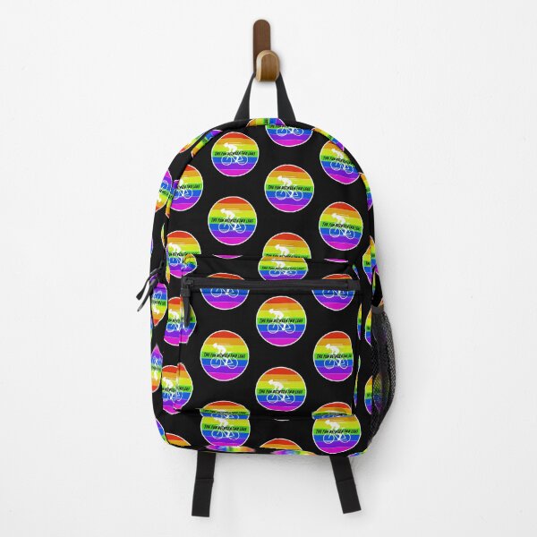 Item preview, The Fun Between Two Legs – Funny Cycling Design with Rainbow Speeding Cyclist designed and sold by downUnderInk.