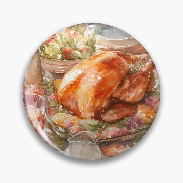 Item preview, Harvest Warmth: Watercolor Thanksgiving Table designed and sold by ArgentoArt.