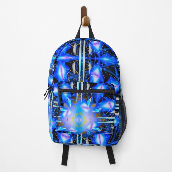 Item preview, Electric Prism Grid – Blue Geometric Abstract Winter Ice Pattern designed and sold by JWJ Photographs.