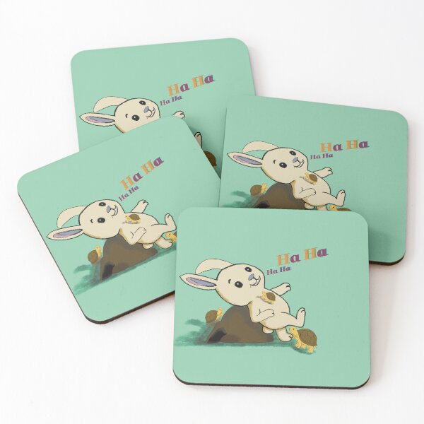 Item preview, Rabbit and turtle playing in garden. designed and sold by Dechaphopearsri.