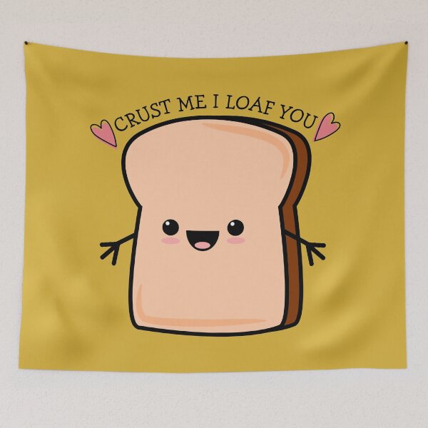 Item preview, Cust Me I loaf You Toast Bread designed and sold by Doodle Moon Studios.