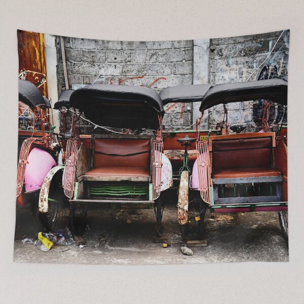 Item preview, The sleepy becaks of an Indonesian alley designed and sold by franck380.
