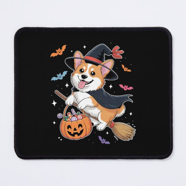 Item preview, Corgi Cosplay Witch On Broomstick Halloween Owner Kids designed and sold by BeetleMalon.