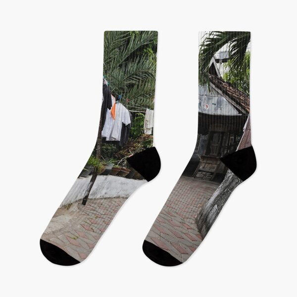 Item preview, A peaceful morning in a small Javanese alley designed and sold by franck380.