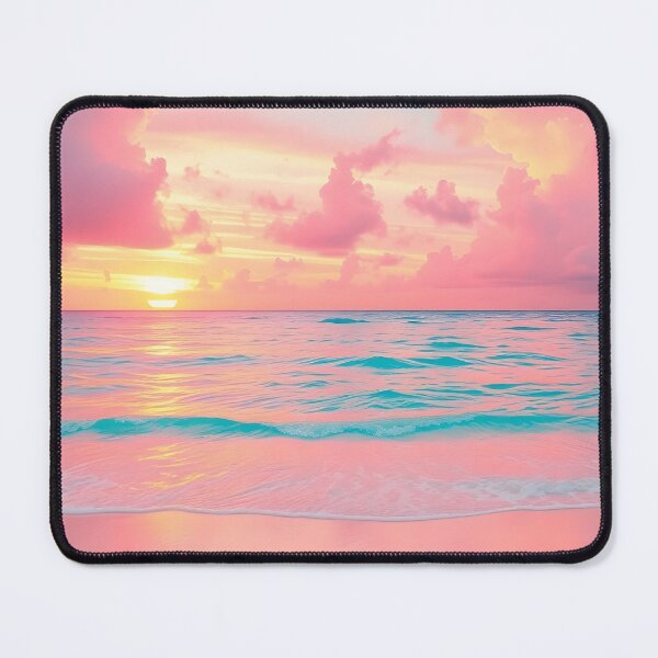 Item preview, Pastel Ocean Sunset with Pink Clouds designed and sold by SassyArtistry.