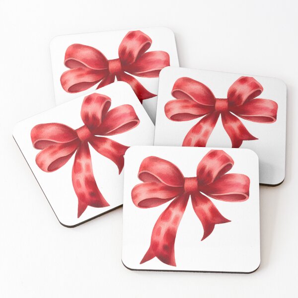 Item preview, Watercolor Red Bow Design – Elegant Christmas Ribbon Decoration for Gifts, Scrapbooking & Holiday Crafts designed and sold by ArtSparkCo.