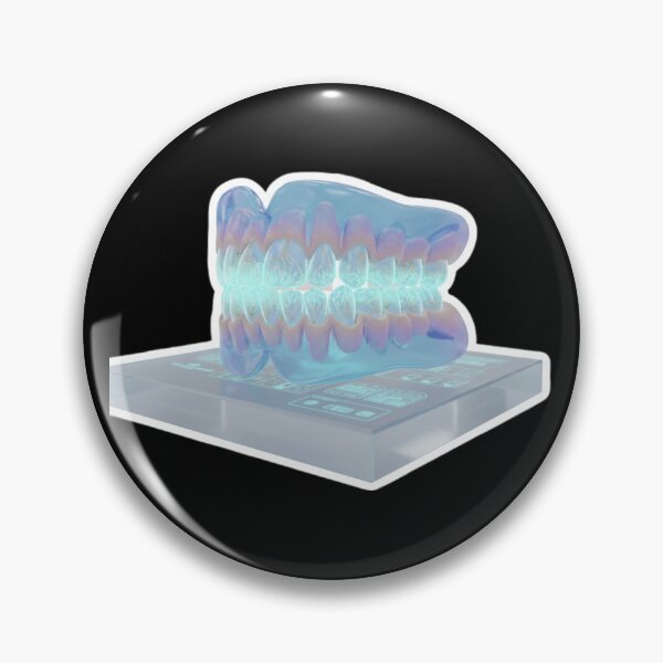 Item preview, AI Generated Futuristic Denture Hologram – Cyberpunk Medical Anatomy Art designed and sold by MotivAura.