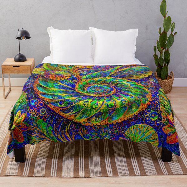 Item preview, Chromatic Bloom Spiraling Through Liquid Light designed and sold by blackhalt.