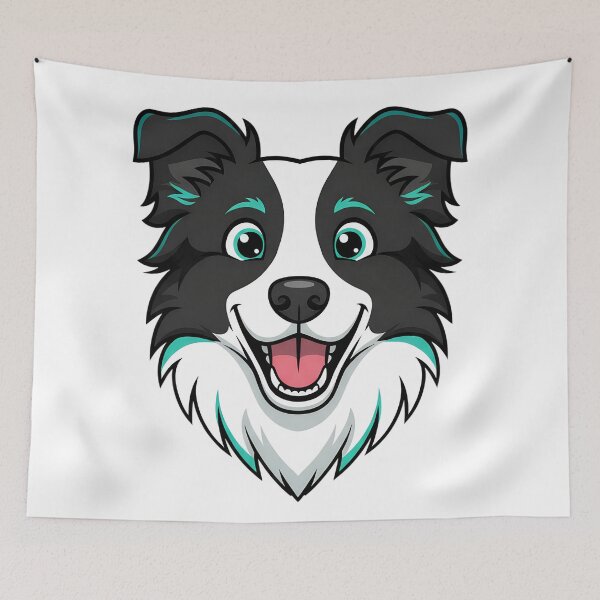 Item preview, Sheep Dog – Happy Cartoon Puppy Face Vector Art designed and sold by DamianRoy88.