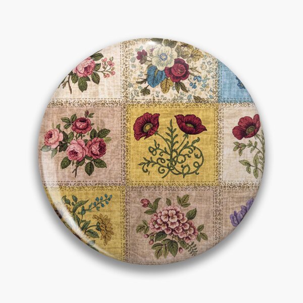 Item preview, Cottagecore Vintage Floral Quilt Design designed and sold by 3littlebears.