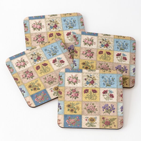 Item preview, Cottagecore Vintage Floral Quilt Design designed and sold by 3littlebears.