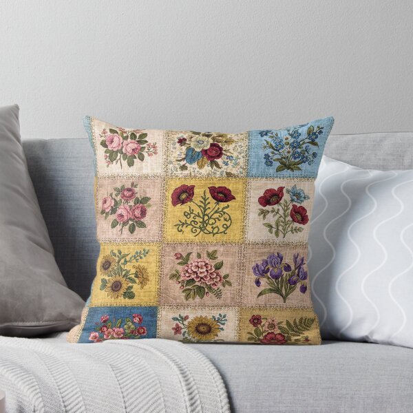 Item preview, Cottagecore Vintage Floral Quilt Design designed and sold by 3littlebears.