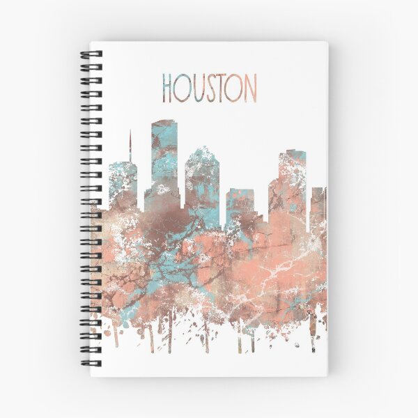 Artikelvorschau, Houston, Houston Skyline, Aquarell Houston, Houston drucken, Houston Kunst entworfen und verkauft von Rosaliartbook.