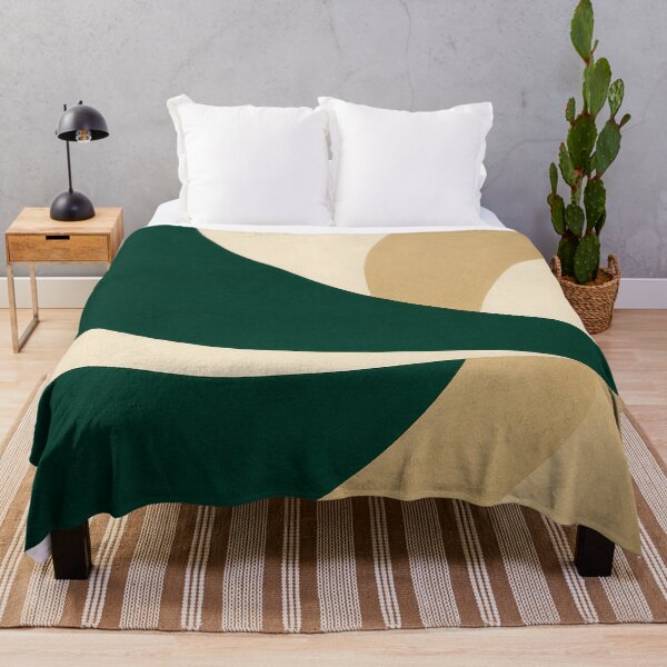 Item preview, Curved Green and Beige Abstract Flow designed and sold by SassyArtistry.