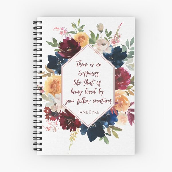 Item preview, Jane Eyre Quote Fall Flowers designed and sold by WildAliceArt.