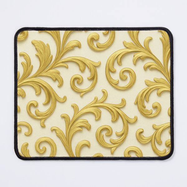 Item preview, Gold Baroque Floral Seamless Pattern designed and sold by SassyArtistry.