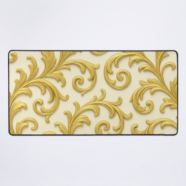 Item preview, Gold Baroque Floral Seamless Pattern designed and sold by SassyArtistry.