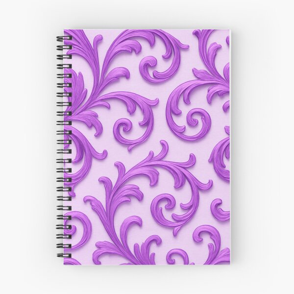 Item preview, Purple Baroque Floral Seamless Pattern designed and sold by SassyArtistry.