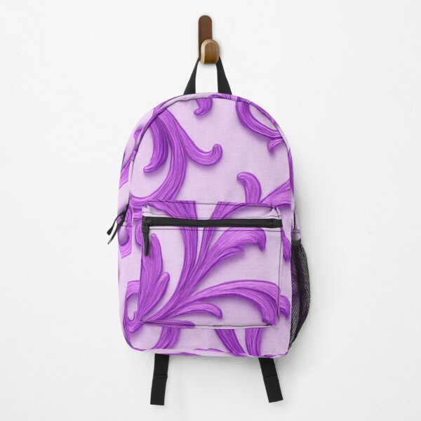 Item preview, Purple Baroque Floral Seamless Pattern designed and sold by SassyArtistry.