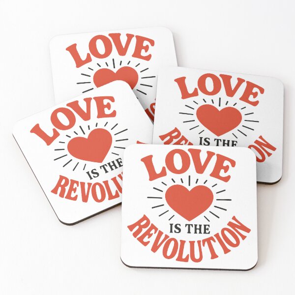 Item preview, Love Is the Revolution – Retro Heart Activist Design designed and sold by Vibrantdream.