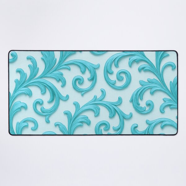 Item preview, Blue Baroque Floral Seamless Pattern designed and sold by SassyArtistry.