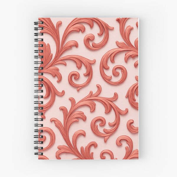 Item preview, Red Baroque Floral Seamless Pattern designed and sold by SassyArtistry.