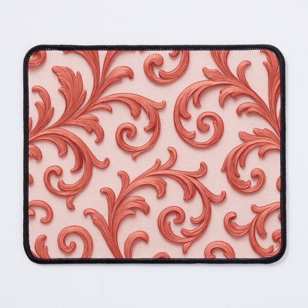 Item preview, Red Baroque Floral Seamless Pattern designed and sold by SassyArtistry.