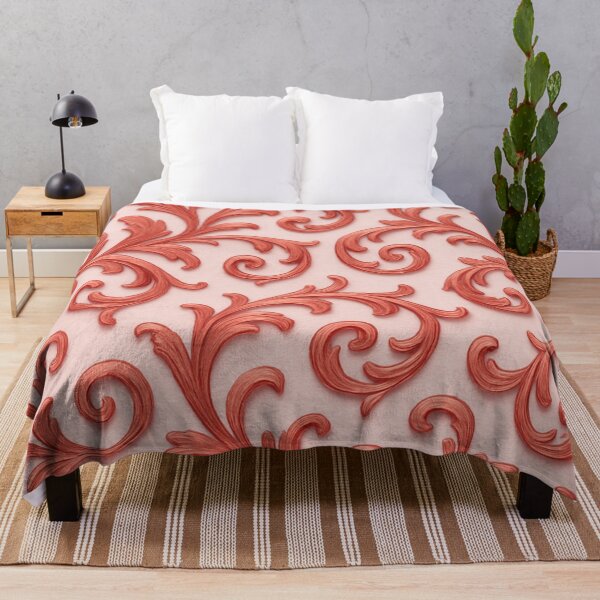 Item preview, Red Baroque Floral Seamless Pattern designed and sold by SassyArtistry.