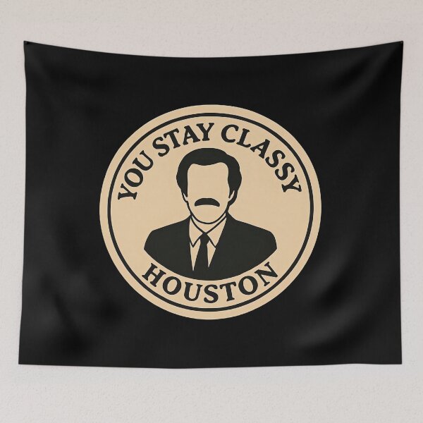 Item preview, Anchorman Inspired Retro USA Print: Houston designed and sold by PinUpPizzazz.
