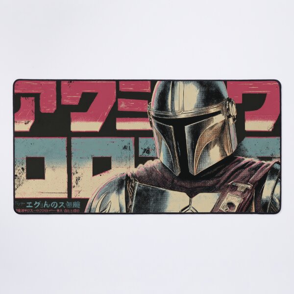 Item preview, Mando Vintage Desk Mat Poster  designed and sold by AnimeArsenalPrints.