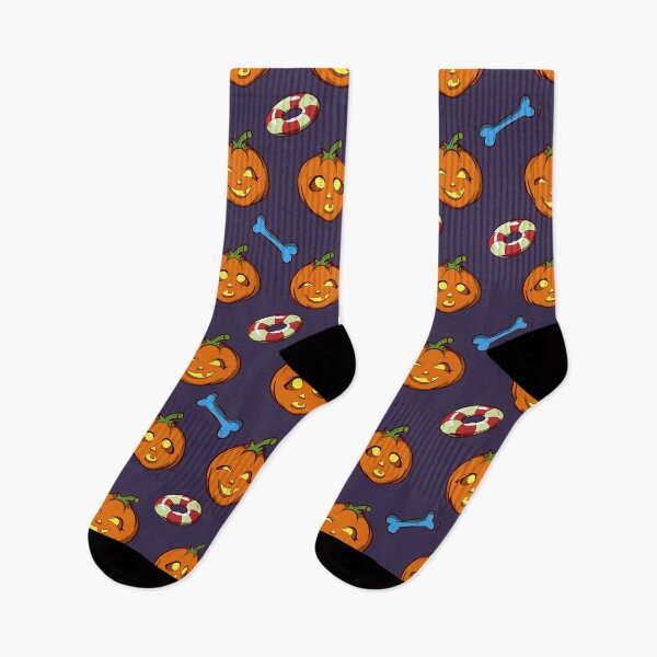 Item preview, Spooky Babe Cute Candy Pumpkin Seamless Pattern designed and sold by RGB Estudio Creativo.