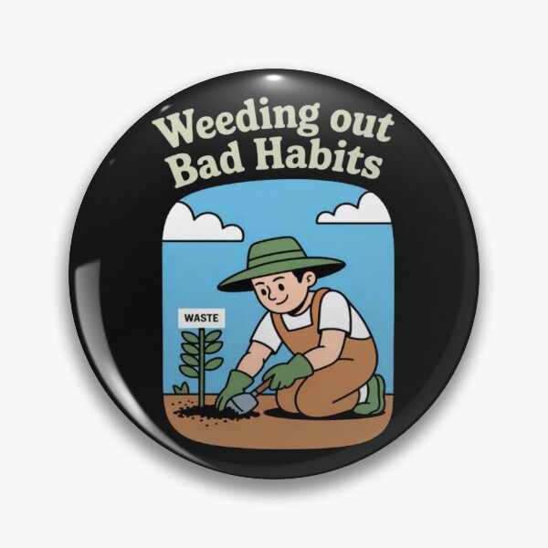 Item preview, Eco Friendly Weeding Out Bad Habits Garden Print designed and sold by Vastingan.
