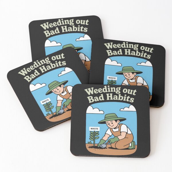 Item preview, Eco Friendly Weeding Out Bad Habits Garden Print designed and sold by Vastingan.