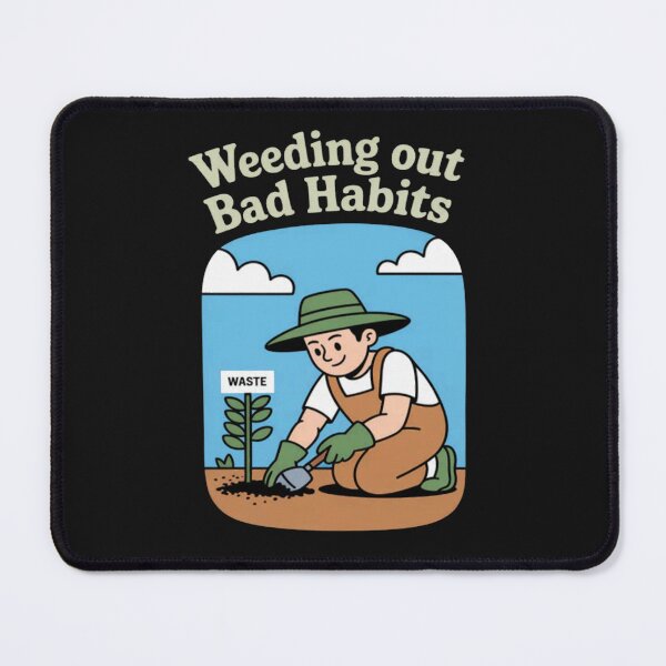 Item preview, Eco Friendly Weeding Out Bad Habits Garden Print designed and sold by Vastingan.