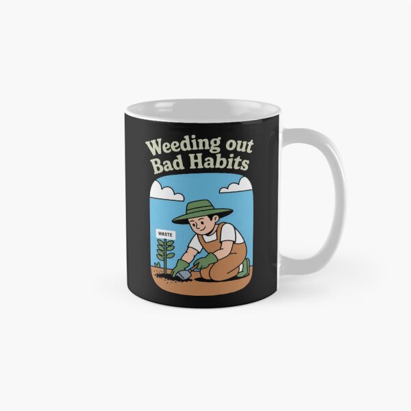 Item preview, Eco Friendly Weeding Out Bad Habits Garden Print designed and sold by Vastingan.