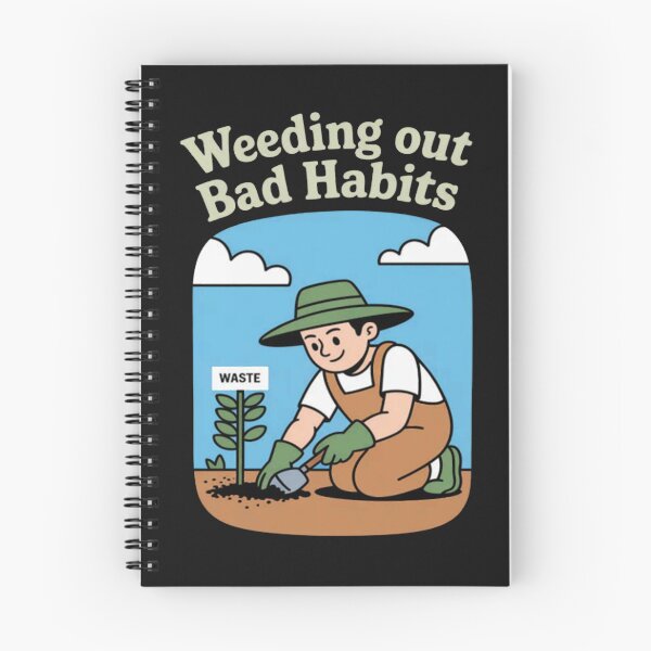 Item preview, Eco Friendly Weeding Out Bad Habits Garden Print designed and sold by Vastingan.