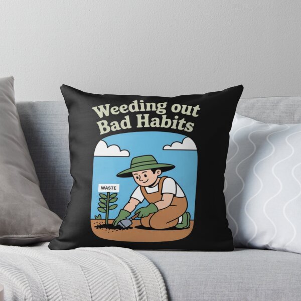 Item preview, Eco Friendly Weeding Out Bad Habits Garden Print designed and sold by Vastingan.