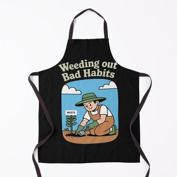 Item preview, Eco Friendly Weeding Out Bad Habits Garden Print designed and sold by Vastingan.