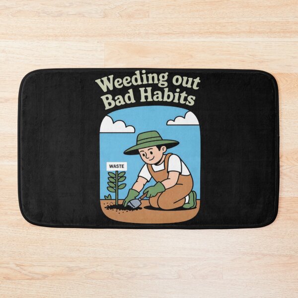 Item preview, Eco Friendly Weeding Out Bad Habits Garden Print designed and sold by Vastingan.