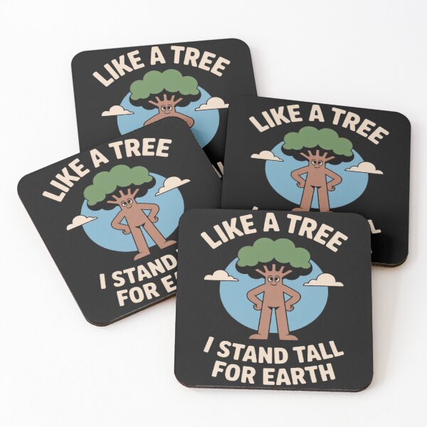 Item preview, Eco Tree Graphic Like a Tree I Stand Tall for Earth designed and sold by Vastingan.