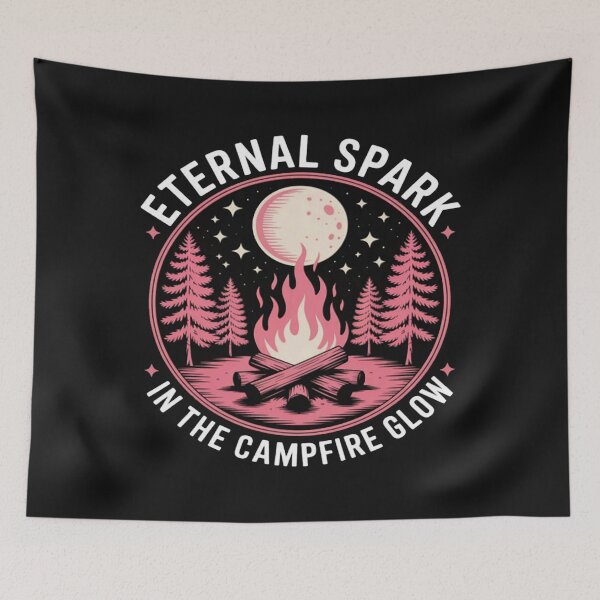 Item preview, ETERNAL SPARK IN THE CAMPFIRE GLOW – NIGHT BONFIRE designed and sold by Vastingan.