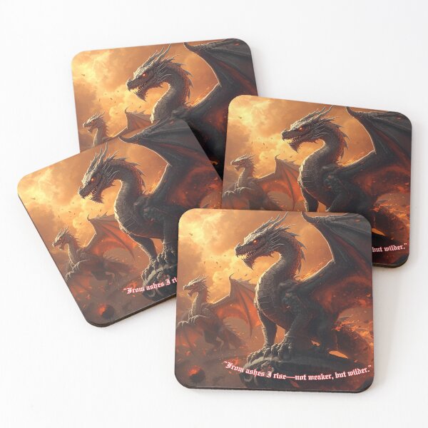 Item preview, From Ashes I Rise — Not Weaker, But Wilder | Epic Dragon Power Design designed and sold by george335555.